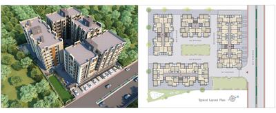 Image of 861 Sq.ft 2 BHK Apartment / Flat for sale in Shree Vallabh Prayosha Residency, Vinzol, Ahmedabad for Rs. 3150000