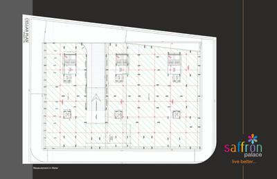 Image of 640 Sq.ft 1.5 BHK Apartment / Flat for sale in Rushabh Saffron Palace, Ghanteshwer, Rajkot for Rs. 2600000