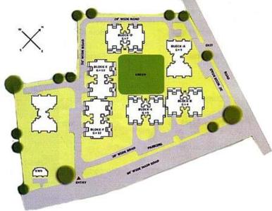 Image of 1800 Sq.ft 4 BHK Apartment / Flat for sale in Ardee The Residency, Sector 52, Gurgaon for Rs. 27500000