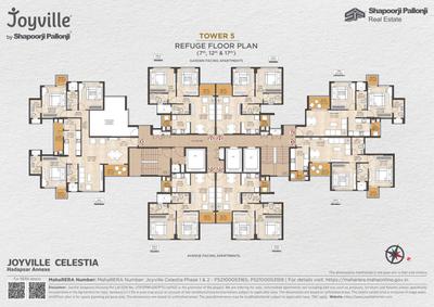 Image of 1000 Sq.ft 2 BHK Apartment / Flat for sale in Joyville Celestia, Shewalewadi, Pune for Rs. 6800000