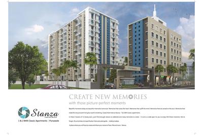 Image of 1140 Sq.ft 2 BHK Apartment / Flat for sale in Saarrthi Stanza, Punawale, Pune for Rs. 8000000