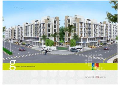 Image of 1125 Sq.ft 2 BHK Apartment / Flat for sale in B Anand Square, Tragad, Ahmedabad for Rs. 4500000