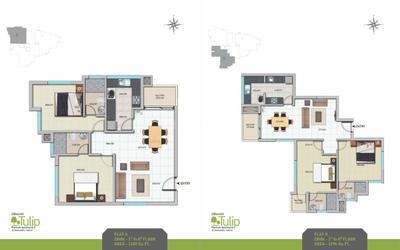 Image of 1200 Sq.ft 2 BHK Apartment / Flat for sale in Crescent Tulip, Koombara, Kozhikode for Rs. 8500000