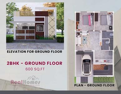 Image of 850 Sq.ft 2 BHK Villa for sale in Uptown, Thirunindravur, Chennai for Rs. 4500000