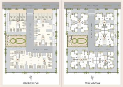 Image of 1035 Sq.ft 2 BHK Apartment / Flat for sale in Samarth Dharti Saket, New Ranip, Ahmedabad for Rs. 6000000