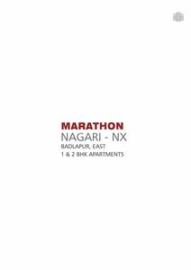 Image of 850 Sq.ft 2 BHK Apartment / Flat for sale in Marathon Nagari NX, Badlapur East, Badlapur for Rs. 3300000