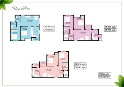 Image of 780 Sq.ft 2 BHK Builder Floor for sale in Arun Four Greens II, Oragadam Sriperambattur, Chennai for Rs. 3900000