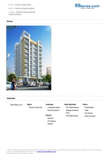 Image of 450 Sq.ft 1 BHK Apartment / Flat for sale in Navkar Yellow Roses, Borivali West, Mumbai for Rs. 9000000