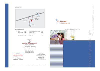 Image of 1308 Sq.ft 2 BHK Apartment / Flat for sale in Maarvel Icon Heights, Enikepadu, Vijayawada for Rs. 5800000