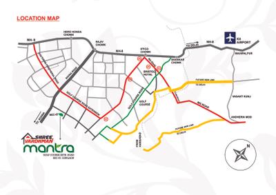 Image of 750 Sq.ft 2 BHK Apartment / Flat for sale in Shree Vardhman Mantra, Sector 67, Gurgaon for Rs. 7250000
