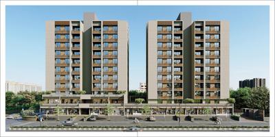 Image of 1764 Sq.ft 3 BHK Apartment / Flat for sale in Shambhavi Swam Sky by Shambhavi Corporation	, Ognaj, Ahmedabad for Rs. 9000000