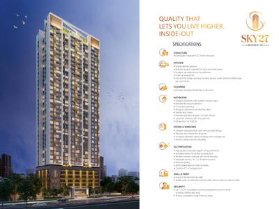 Image of 630 Sq.ft 1 BHK Apartment / Flat for sale in Space Sky 27, Bhandup West, Mumbai for Rs. 9300000