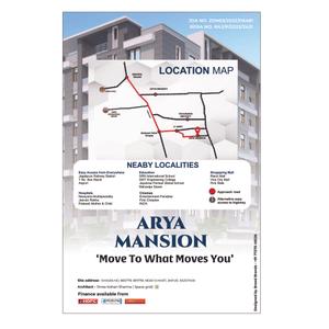 Image of 1097 Sq.ft 3 BHK Apartment / Flat for sale in Opulent Arya Mansion, Jagatpura, Jaipur for Rs. 6800000