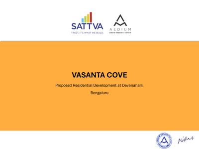 Image of 953 Sq.ft 1 BHK Studio for sale in Sattva Vasanta Cove, Udayagiri, Bengaluru for Rs. 5600000