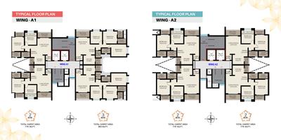 Image of 1340 Sq.ft 3 BHK Apartment / Flat for sale in Sahyadri Plumeria, Moshi, Pune for Rs. 8990000
