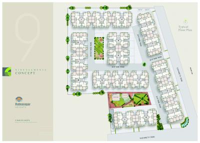 Image of 1190 Sq.ft 2 BHK Apartment / Flat for sale in Ratnasagar Heights, New Ranip, Ahmedabad for Rs. 5500000