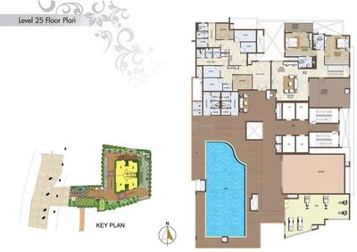 Image of 2825 Sq.ft 4 BHK Apartment / Flat for sale in Prestige Brooklyn Heights, JP Nagar, Bengaluru for Rs. 57000000