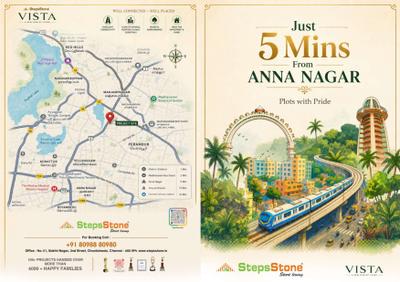 Image of 1000 Sq.ft Residential Plot / Land for sale in Steps Stone Vista, Kolathur, Chennai for Rs. 12000000