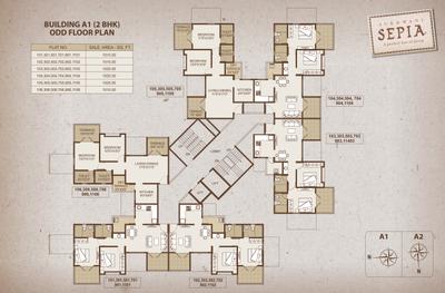 Image of 1005 Sq.ft 2 BHK Apartment / Flat for sale in Sukhwani Sepia 97 Sepia Phase III, Tathawade, Pune for Rs. 9500000