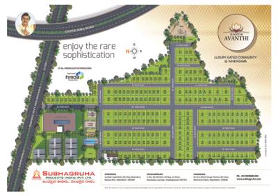 Image of 200 Sq.ft Residential Plot / Land for sale in Subhagruha Sukrithi Avanthi Phase 2, Nandigaon, Sangareddy for Rs. 12500000