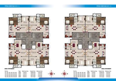 Image of 1466 Sq.ft 3 BHK Apartment / Flat for sale in Vaishno Greens, Janla, Bhubaneswar for Rs. 7500000