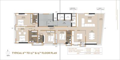 Image of 2400 Sq.ft 4 BHK Apartment / Flat for sale in Aspen Mangal Meeth, Juhu, Mumbai for Rs. 120000000