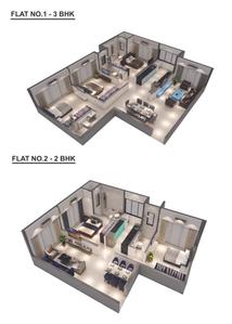 Image of 973 Sq.ft 2 BHK Apartment / Flat for sale in Khodiyaar Siddharth Nagar Goodwill Chsl, Goregaon West, Mumbai for Rs. 15700000