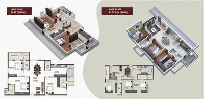 Image of 1548 Sq.ft 3 BHK Apartment / Flat for sale in Quorizon Navya Symphony, Bachupally, Hyderabad for Rs. 9150000