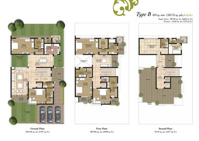 Image of 3240 Sq.ft 3 BHK Villa for sale in Unitech Nirvana Country II, Sector 71, Gurgaon for Rs. 83500000