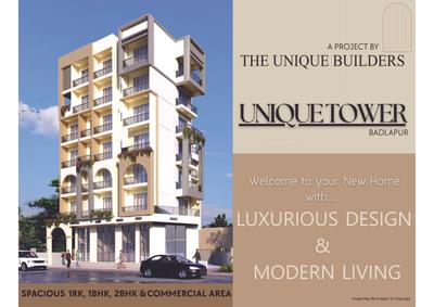 Image of 853 Sq.ft 2 BHK Apartment / Flat for sale in Unique Tower, Badlapur East, Badlapur for Rs. 4200000