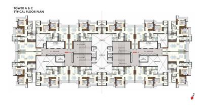 Image of 1031 Sq.ft 2 BHK Apartment / Flat for sale in Omkar Ananta, Goregaon East, Mumbai for Rs. 16000000
