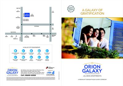 Image of 630 Sq.ft 1 BHK Apartment / Flat for sale in Saakaar Orion Galaxy, Jakhya, Indore for Rs. 2700000