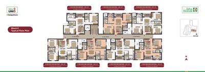 Image of 930 Sq.ft 2 BHK Apartment / Flat for sale in Isha Uni5, Nedumgundram, Chennai for Rs. 6720000