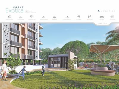 Image of 607 Sq.ft 2 BHK Apartment / Flat for sale in Corus Exotica, Chandlodia, Ahmedabad for Rs. 6400000