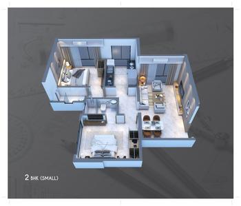 Image of 722 Sq.ft 2 BHK Apartment / Flat for sale in Crystal Hitendra Dhamm Shabha CHSL, Goregaon West, Mumbai for Rs. 16200000