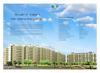 Image of 1960 Sq.ft 3 BHK Apartment / Flat for sale in SBP Southcity, Nabha, Zirakpur for Rs. 7500000