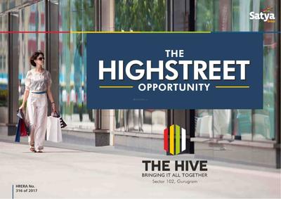 Image of 627 Sq.ft 1 RK Studio for sale in Satya The Hive, Sector 102, Gurgaon for Rs. 9718500