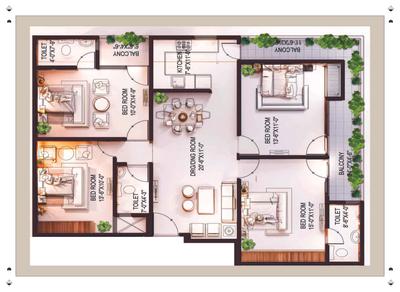 Image of 1350 Sq.ft 3 BHK Builder Floor for sale in Way Jovian Luxury Homes 2, Lal Kuan, Ghaziabad for Rs. 9500000
