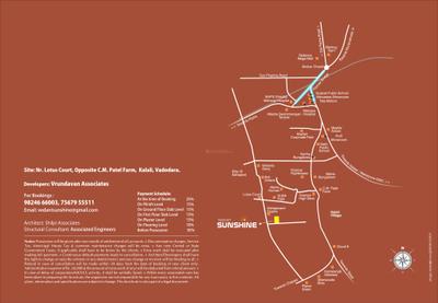 Image of 1155 Sq.ft 3 BHK Independent House for sale in Vedant Sunshine, Kalali, Vadodara for Rs. 7200000