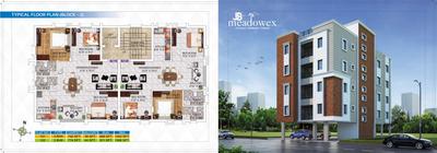Image of 1047 Sq.ft 3 BHK Apartment / Flat for sale in Krishti JB Meadowex, Khandagiri, Bhubaneswar for Rs. 10676000