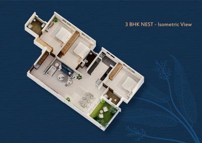 Image of 1850 Sq.ft 3 BHK Apartment / Flat for sale in The Nest Anamay, Kothrud, Pune for Rs. 25500000