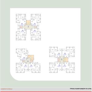 Image of 1982 Sq.ft 3 BHK Apartment / Flat for sale in Laxmipati Estrella, Palanpur, Surat for Rs. 9000000