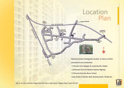 Image of 500 Sq.ft 1 BHK Apartment / Flat for sale in JSB Nakshatra Greens, Naigaon East, Naigaon for Rs. 3100000
