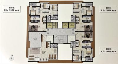 Image of 1000 Sq.ft 2 BHK Apartment / Flat for sale in Mars Silver Sapphire, Malad East, Mumbai for Rs. 20500000