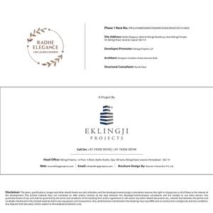 Image of 1170 Sq.ft 2 BHK Apartment / Flat for sale in Eklingji Radhe Elegance, Sanand, Ahmedabad for Rs. 3800000