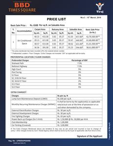 Viraj Bbd Times Square Studio Apartment And Commercial Spa Brochure 3