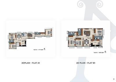 Image of 1449 Sq.ft 3 BHK Apartment / Flat for sale in The Mandarin, Kilpauk, Chennai for Rs. 20200000