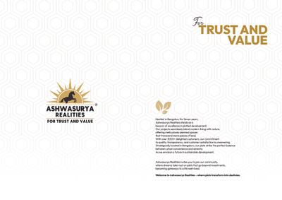 Image of 1500 Sq.ft Residential Plot / Land for sale in Ashwasurya Legacy, Byrashettihalli, Bengaluru for Rs. 6525000