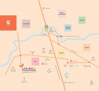 Image of 966 Sq.ft 2 BHK Apartment / Flat for sale in Pate Life Montage Phase 1, Sus, Pune for Rs. 7800000