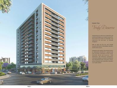 Image of 1800 Sq.ft 3 BHK Apartment / Flat for sale in Shiv Sadhna Skywalk Manglaam, Chandkheda, Ahmedabad for Rs. 8000000